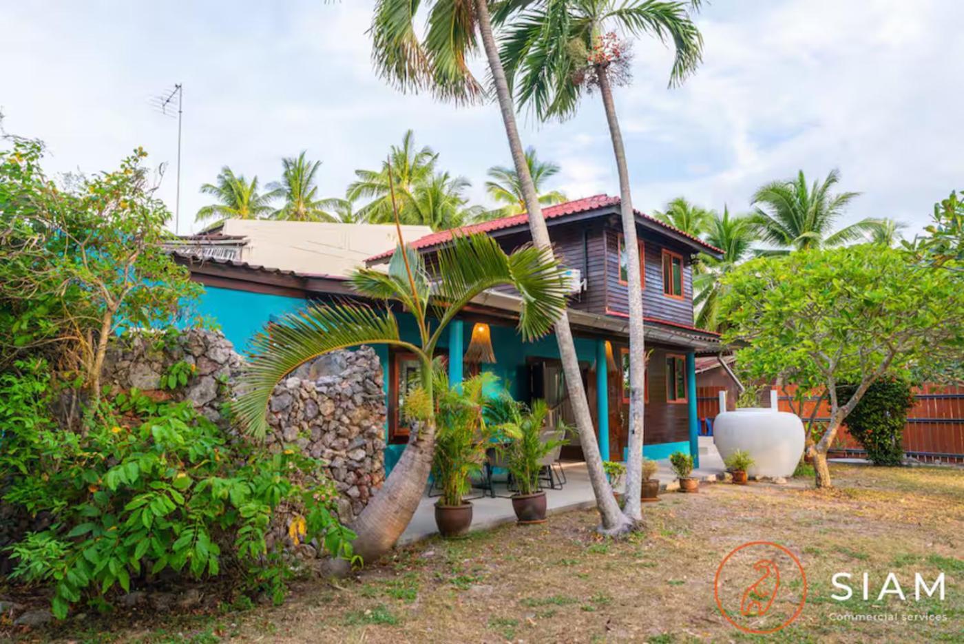 The Wooden Beach House 3Br - Sunset Beach Garden Taling Ngam Beach Exteriér fotografie